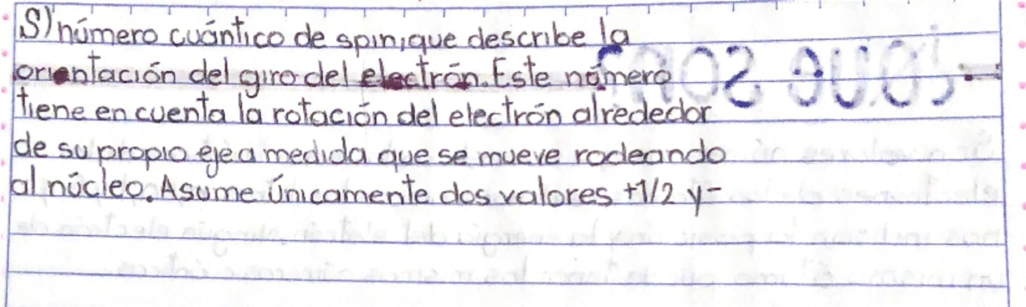 # Laura Valentina ravela valenzuela FI 17 septiembre 2022
# numeros cuánticos
-¿Que son?
Son valores númericos que nos indican las caract