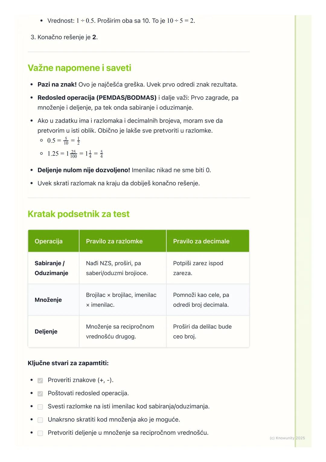 # Operacije sa racionalnim
brojevima
Uvod u operacije sa racionalnim brojevima
Racionalni brojevi su svi brojevi koji se mogu napisati kao