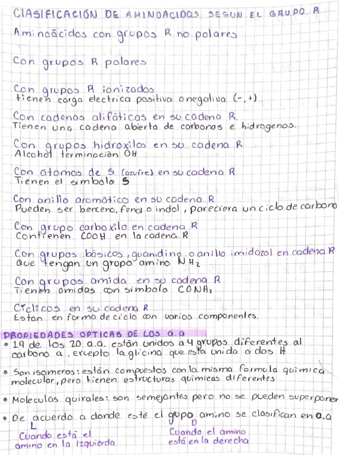 # PROTEÍNAS
ESTRUCTURA
* H-hidrogeno
* grup
$H_3N-C-COOH$ Parboxilico
1
grupo
Icarbenc
R
Definición
central
grupo R
Bio moléc