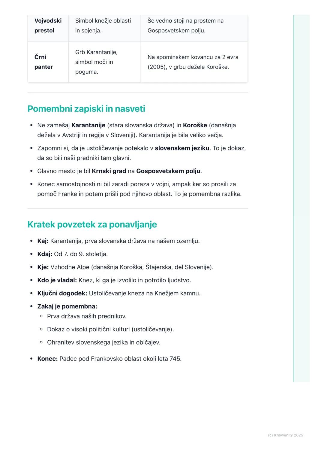 # Kneževina Karantanija
Uvod v Karantanijo
Karantanija je bila prva slovanska država na ozemlju današnje Slovenije in
Avstrije. Nastala je