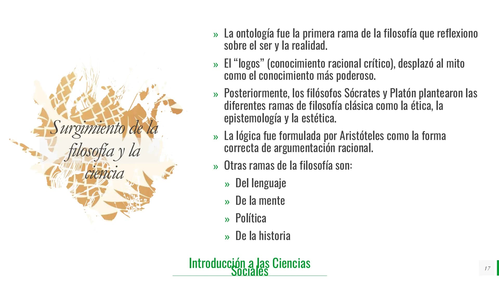 Tipos de
Conocimiento
- Intuitivo
- Empírico
- Religioso
- Filosófico
- Científico
Introducción a las Ciencias Sociales
2 # Tipos de Conoc