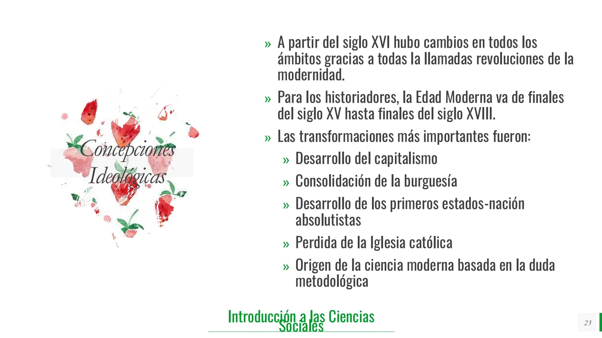 Tipos de
Conocimiento
- Intuitivo
- Empírico
- Religioso
- Filosófico
- Científico
Introducción a las Ciencias Sociales
2 # Tipos de Conoc