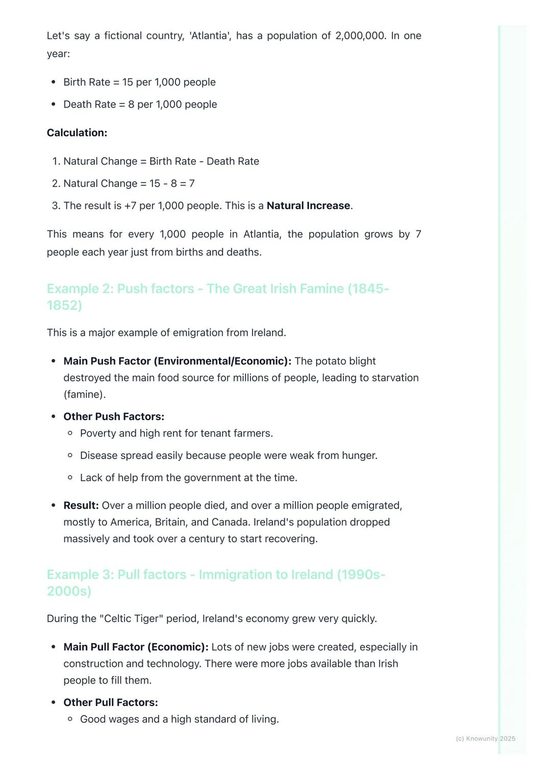 # Population Change and
# Migration
## Introduction to population change
Population change is all about how the number of people living in