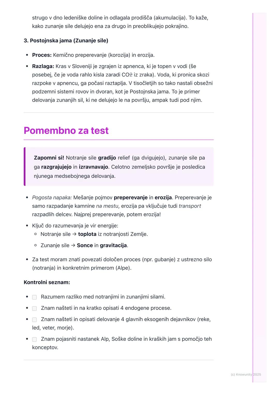 # Oblikovanje površja
Splošno o oblikovanju površja
Zemeljsko površje se nenehno spreminja. Ni statično. Na videz trdna tla pod
našimi nog