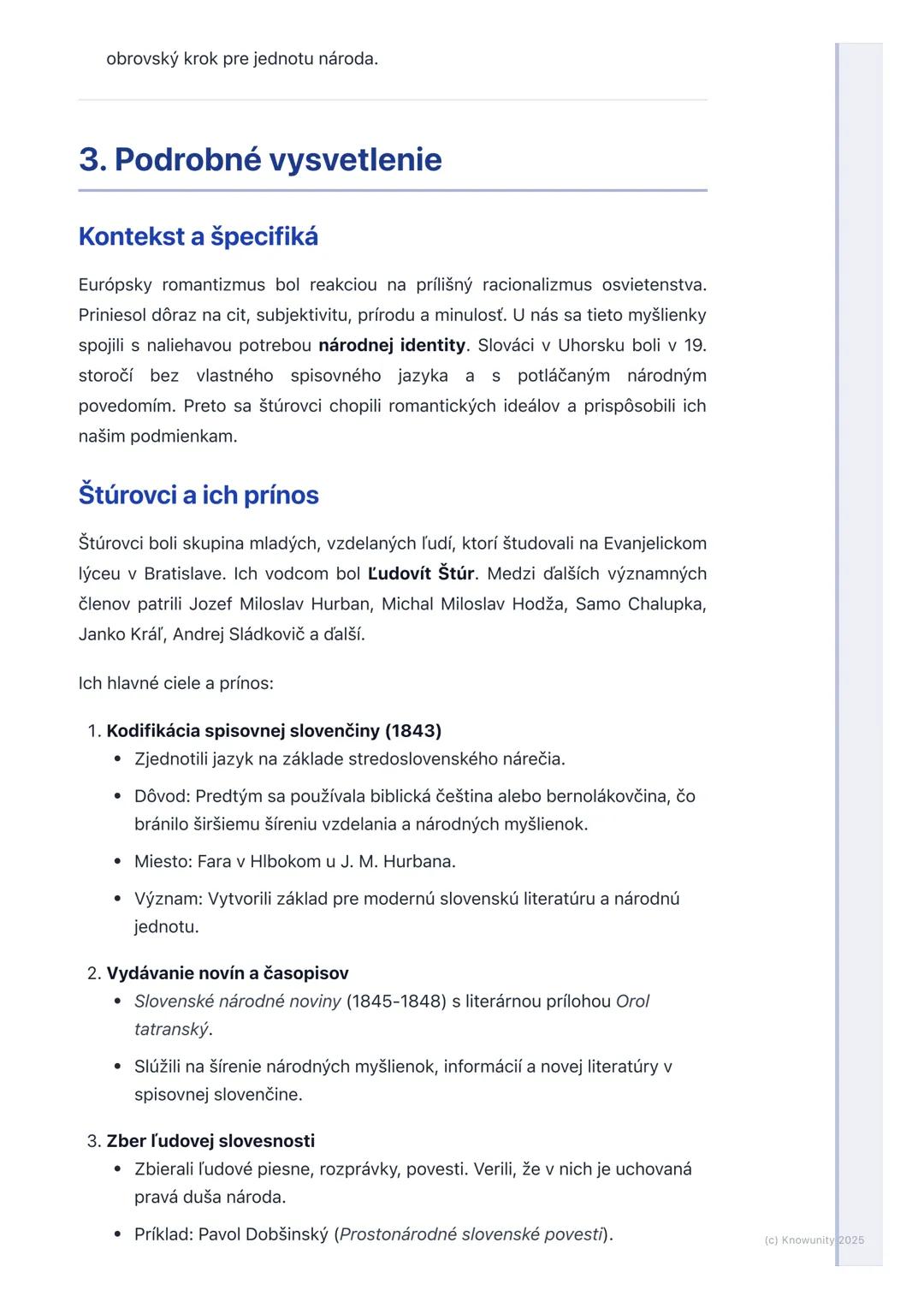 # Slovenský romantizmus
(úvod)
1. Prehľad slovenského romantizmu
Slovenský romantizmus je kľúčové obdobie v našej literatúre a národných
d