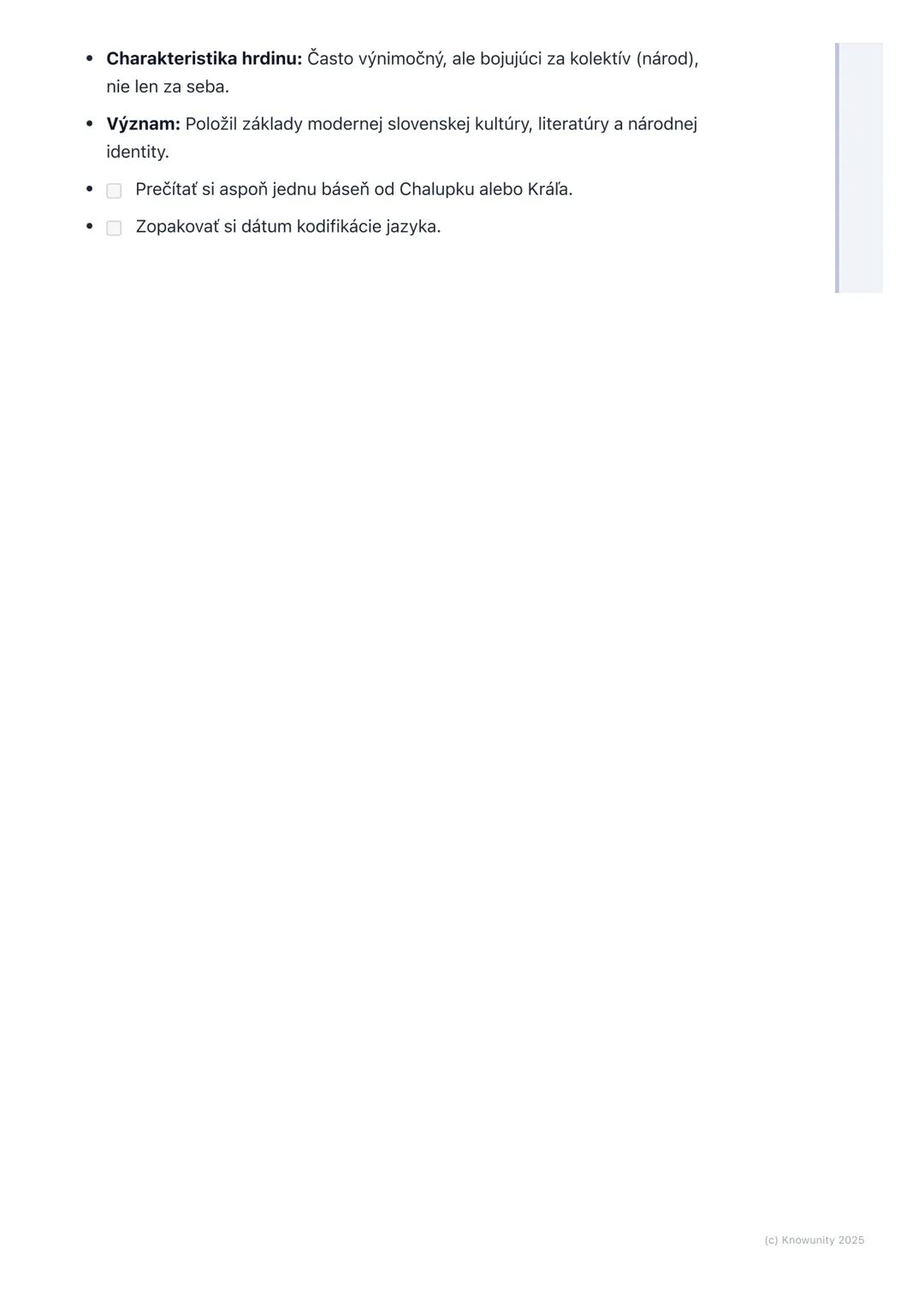 # Slovenský romantizmus
(úvod)
1. Prehľad slovenského romantizmu
Slovenský romantizmus je kľúčové obdobie v našej literatúre a národných
d