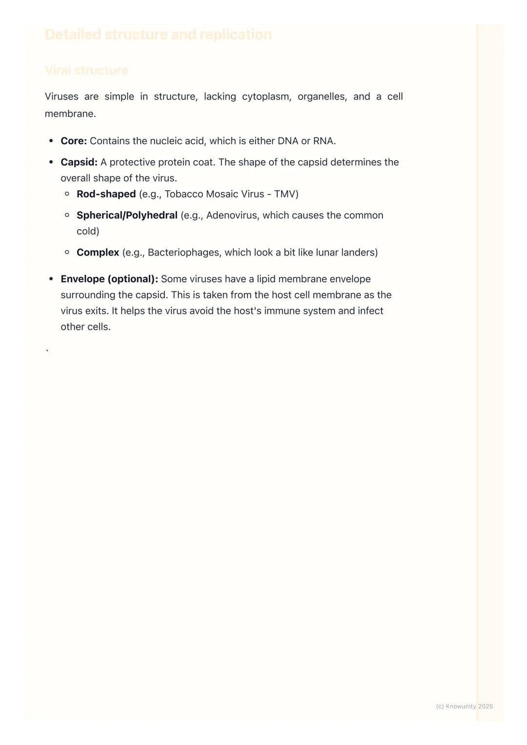 # Viruses
Introduction to viruses
Viruses are tiny, non-cellular particles that are on the borderline between living
and non-living. They