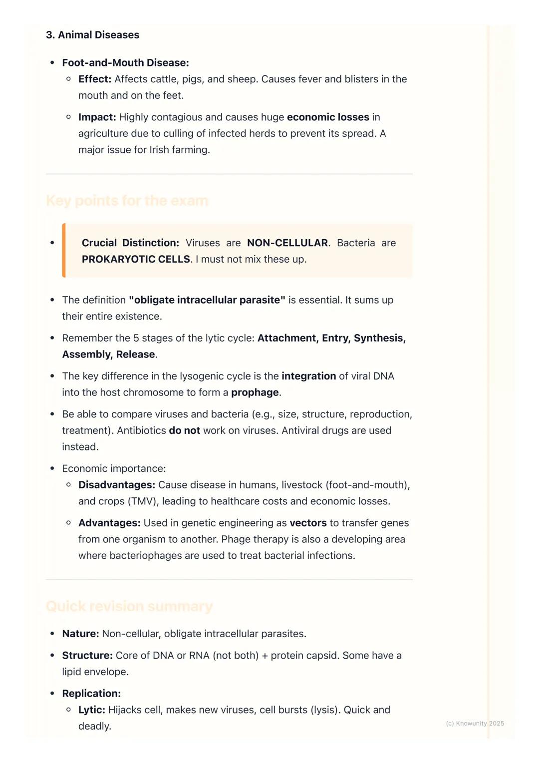 # Viruses
Introduction to viruses
Viruses are tiny, non-cellular particles that are on the borderline between living
and non-living. They