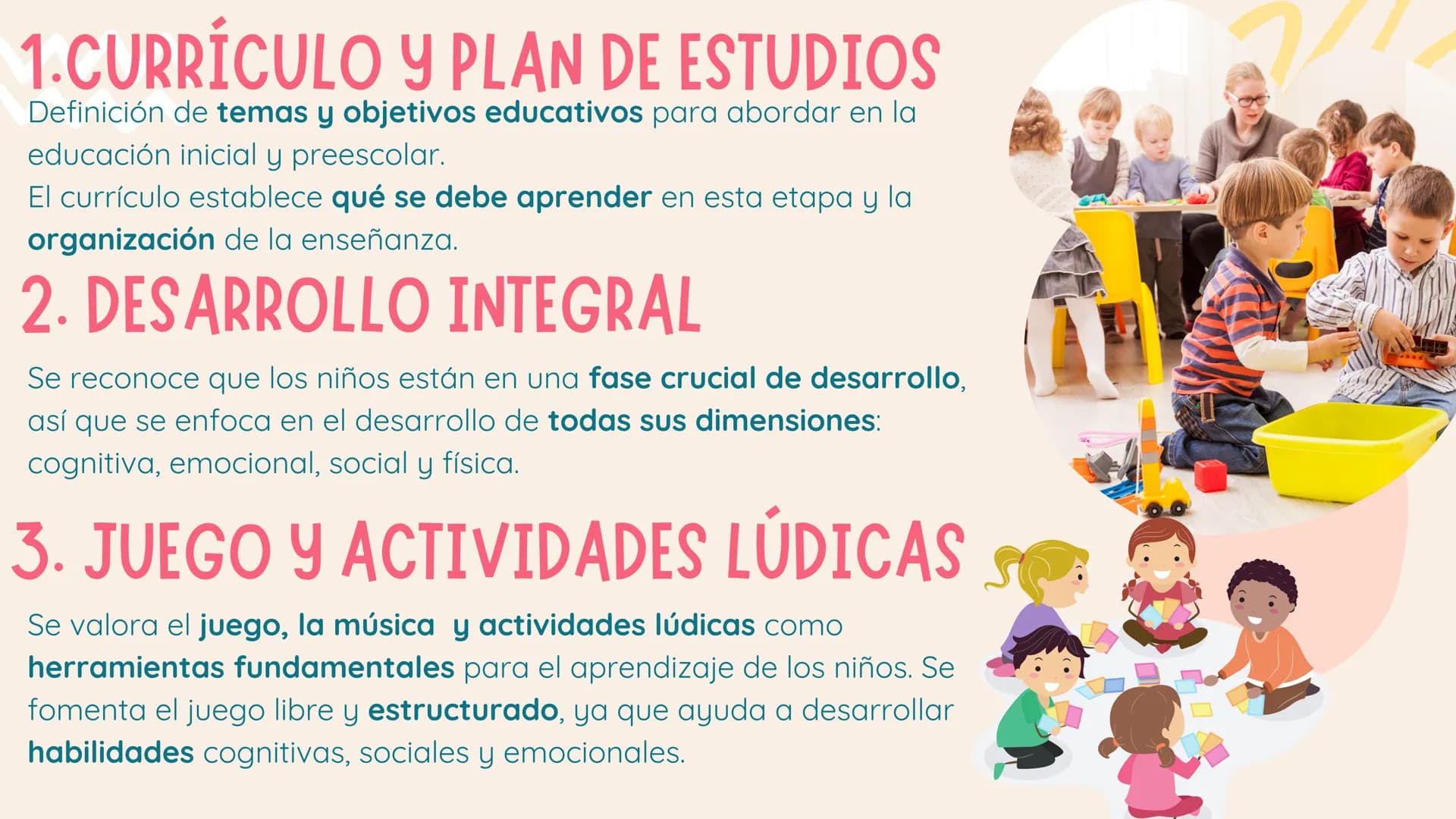 # INTRODUCCIÓN
ABC ABC
ABC ABC
Elementos que sirven para crear un
entorno educativo enriquecedor y
adaptado a las necesidades de los
niños e
