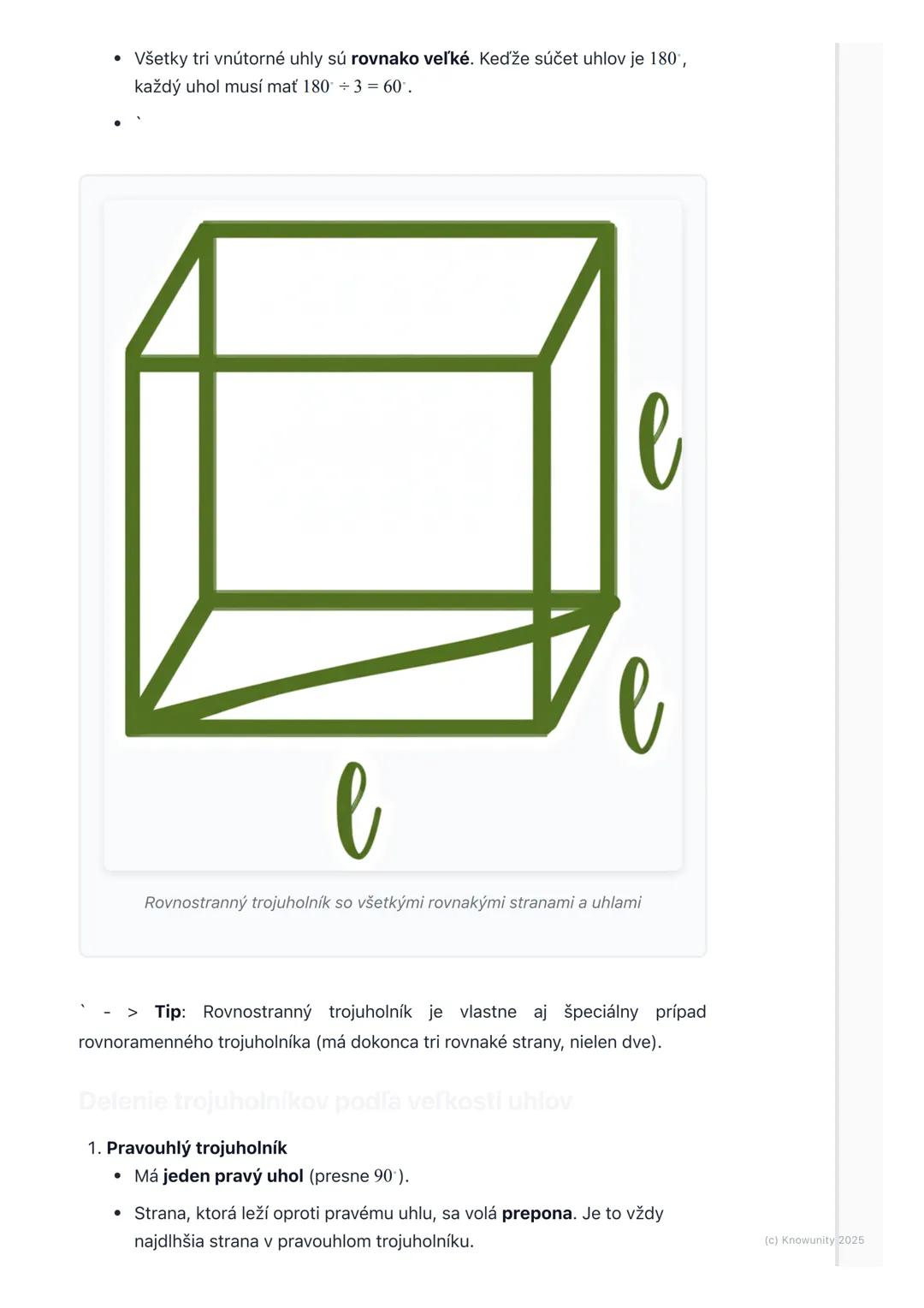# Trojuholník - základné pojmy
1. Prehľad trojuholníkov
Trojuholník je jeden z najzákladnejších tvarov v geometrii. Stretávame sa s ním
vš