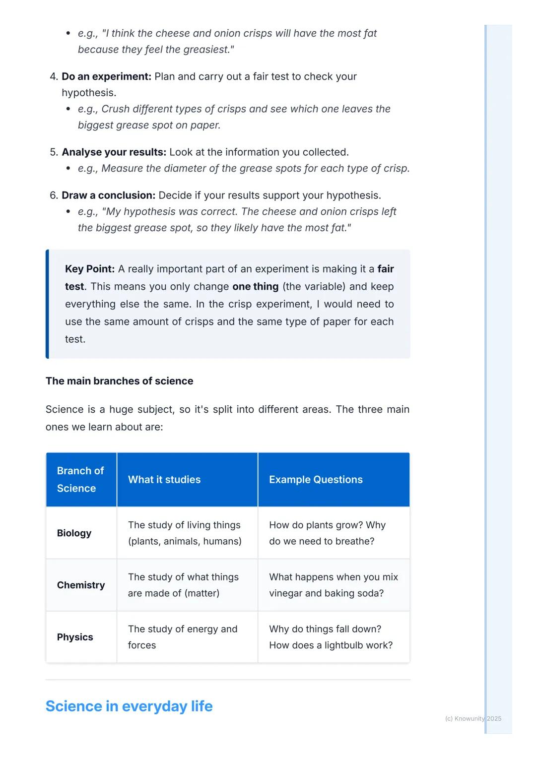 # What is Science?
## An introduction to science
Science is basically the study of the world around us. It's a way of learning
about every