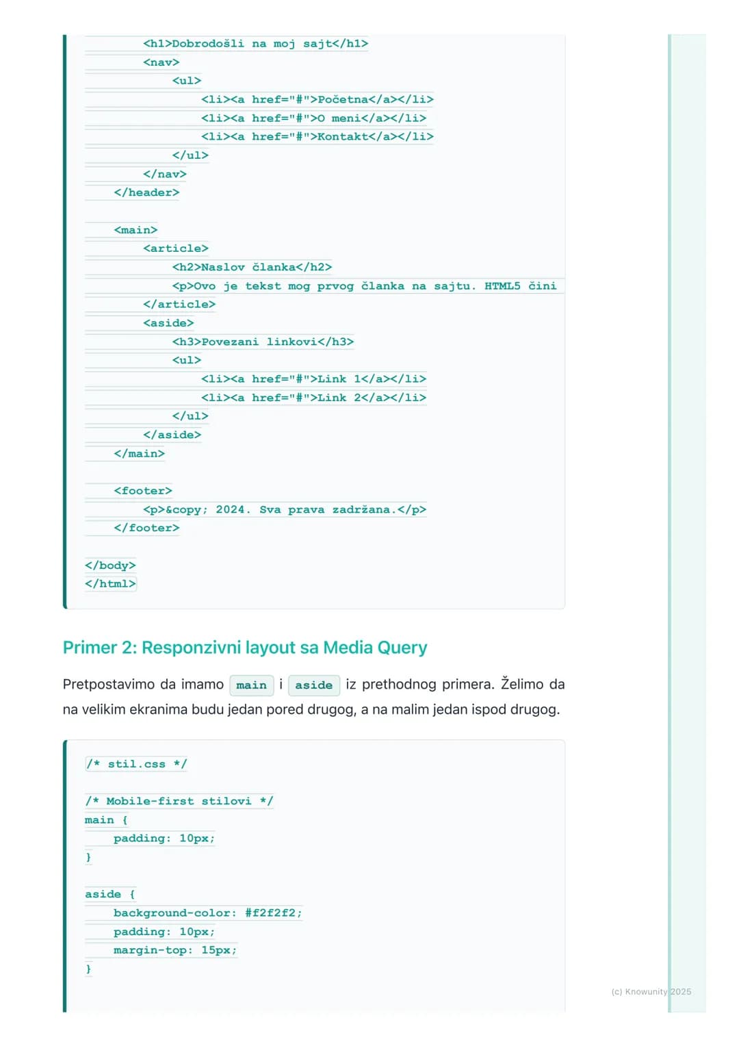 # HTML5 i CSS3
Uvod u HTML5 i CSS3
HTML5 i CSS3 su osnova modernog veb razvoja. Nisu samo nove verzije, već
predstavljaju fundamentalno un