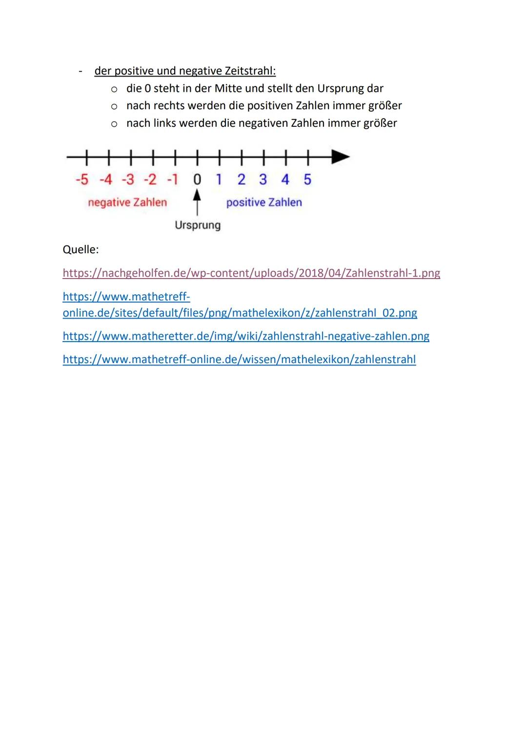 Zahlenstrahl
Definition:
- Wird auch Zahlengerade genannt
- Dient der Veranschaulichung von natürlichen Zahlen
- Ist eine Halbgerade
- Ist