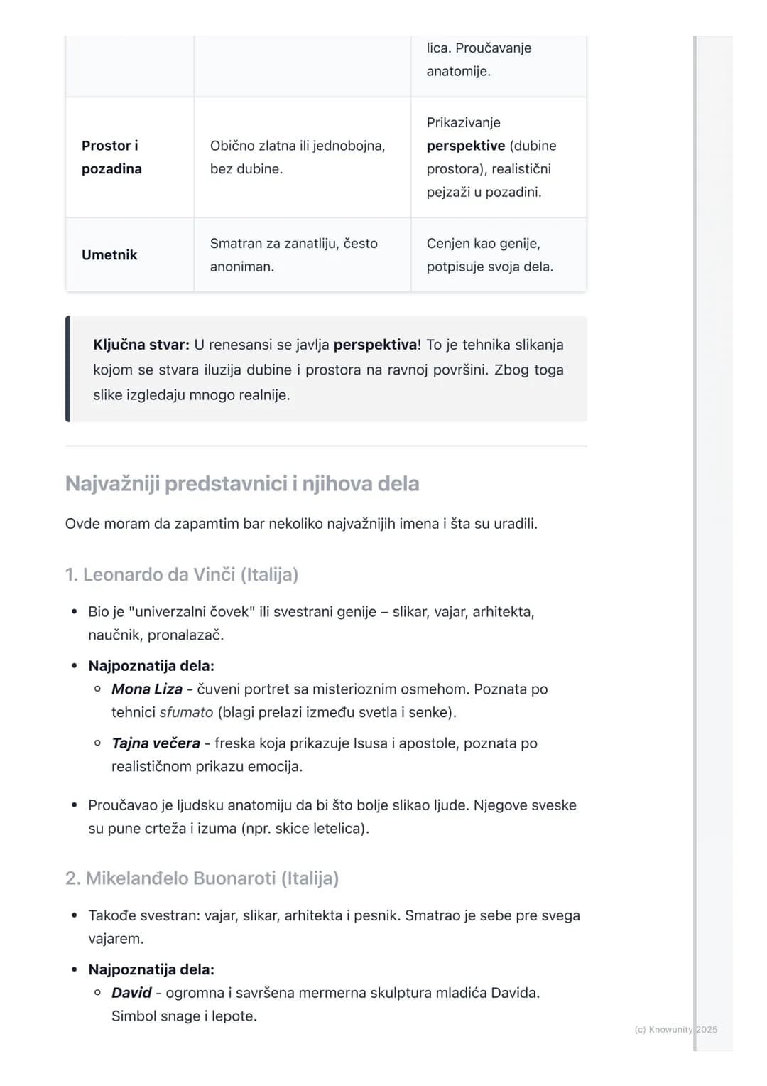 # Humanizam i renesansa –
preporod umetnosti i nauke
Uvod u humanizam i renesansu
Humanizam i renesansa su pokreti koji su se pojavili u E
