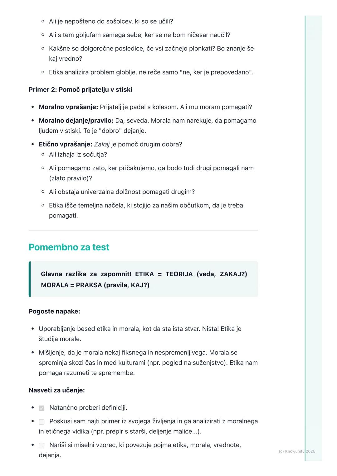 # Kaj je etika in morala?
Uvod v etiko in moralo
Vsi se vsak dan srečujemo z vprašanji, kaj je prav in kaj narobe. Ali naj povem
resnico,