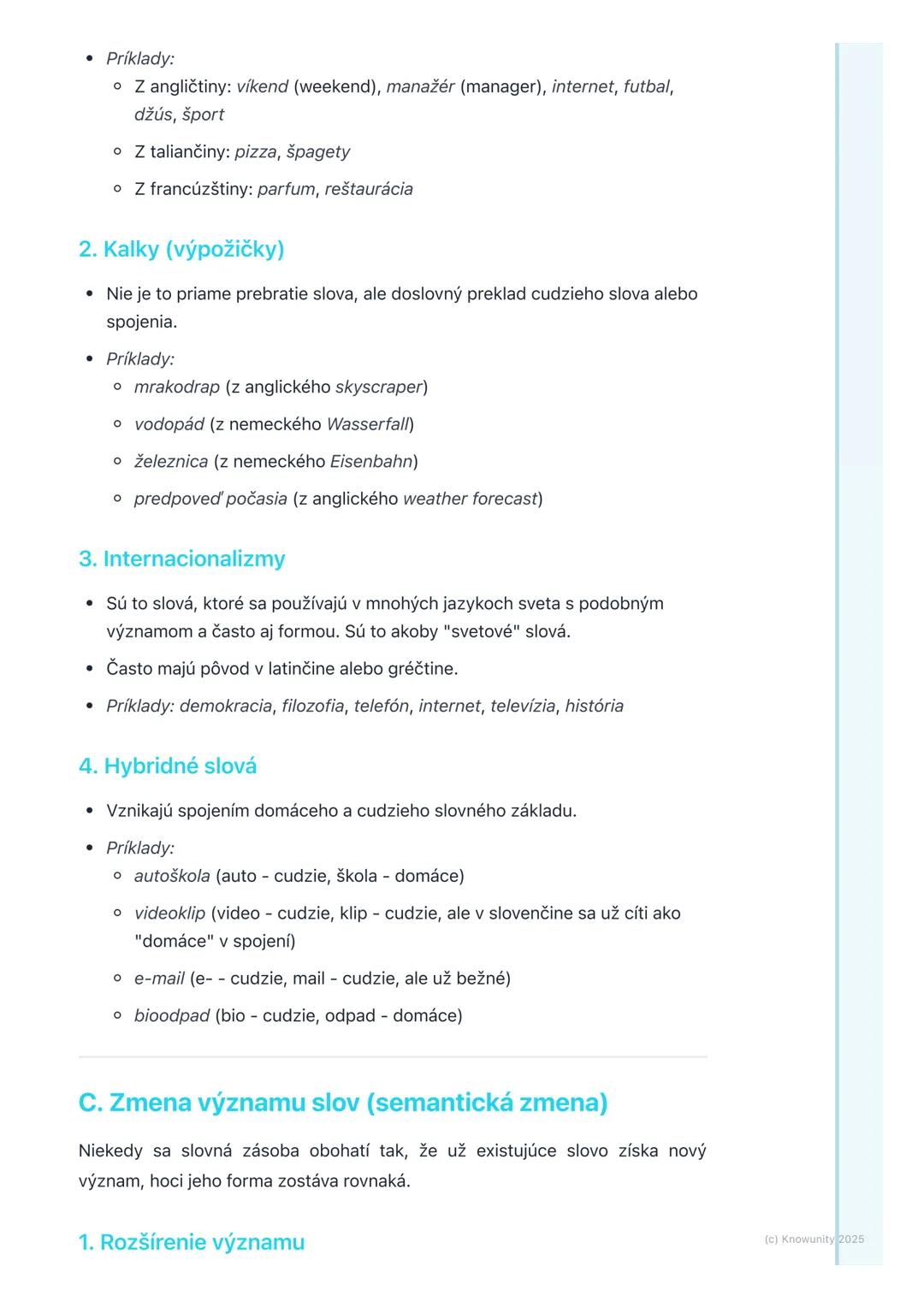 # Obohacovanie slovnej zásoby
## 1. Prehľad obohacovania slovnej zásoby
Takže, dnes sa pozrieme na to, ako sa naša slovná zásoba v slovenč
